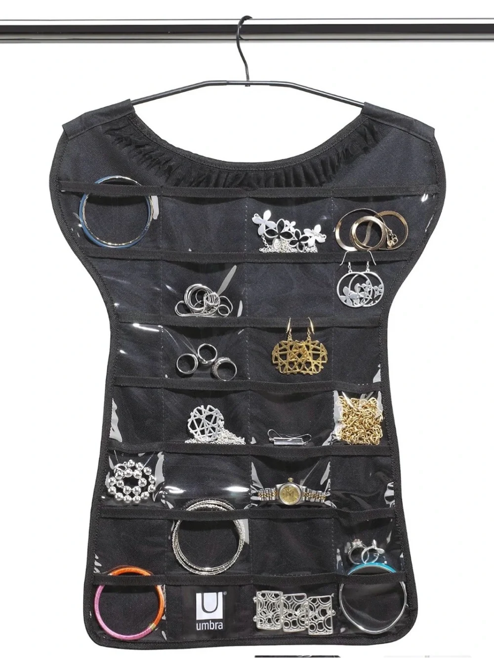 NWT-Umbra Little Black Tee Hanging Jewelry Organizer